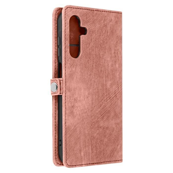AVIZAR Fodral för Samsung Galaxy A15 5G - Flerfack - Dragkedja - Rosa Rosa