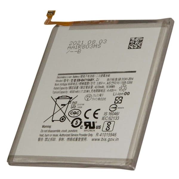 Batteri - ADVARSEL - Galaxy A71 - 3,85V - 4370mAh - Litium Ion - Grå Grå