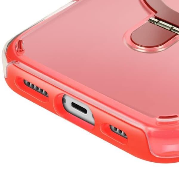 MagSafe-fodral - Ej specificerat - iPhone 12 Pro/12 - Stötteabsorberande - Fällbart stativ - Röd Röd