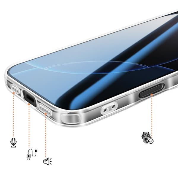 MagSafe-cover til iPhone 16 Pro Ultra Forstærket Bi-materiale Hvid Vit