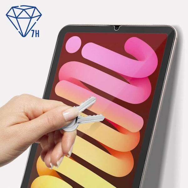 iPad Mini 2021 joustava lasikalvo 7H naarmuuntumaton rikkoutumaton 3mk joustava lasi, valkoinen
