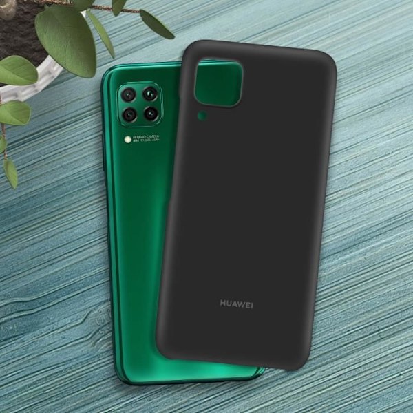 Coque - HUAWEI - P40 Lite - Hård - Stødabsorberende - Mat Sort Svart