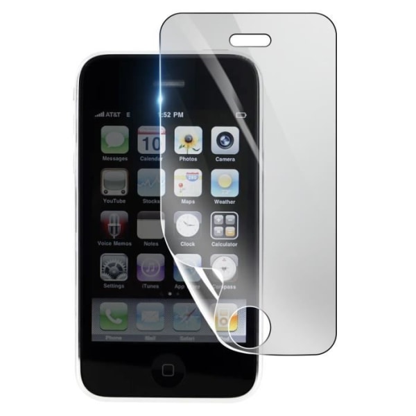 Skärmskydd - 3MK - iPhone 3GS - Stötsäker Hydrogel - Genomskinlig - Reptålig Transparent