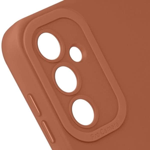 Cover - ADVARSEL - Samsung Galaxy S23 FE - Blødt silikone - Forstærket kamerabeskyttelse - Lys brun brun
