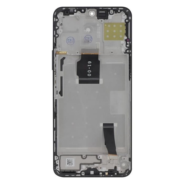 LCD-skærm + Berøringsglas til Honor X8a - AVIZAR - Sort - Tempereret glas - Formonteret på chassis - 5,5 tommer Svart