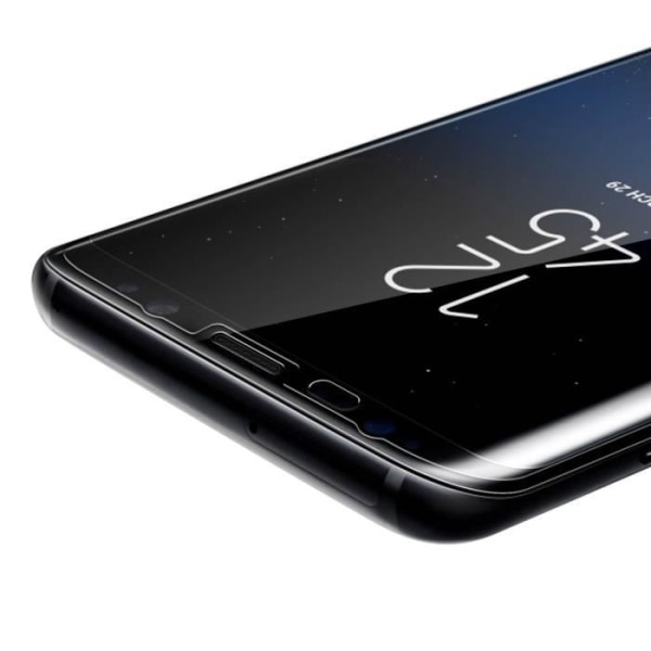 Karkaistu lasi näyttökalvo Samsung Galaxy S8 Plus -puhelimelle - Läpinäkyvät kaarevat reunat Gennemsigtig