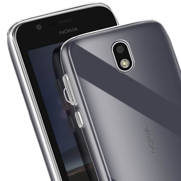 Coque för Nokia 1 Silikon Tunn Lätt Transparent Transparent