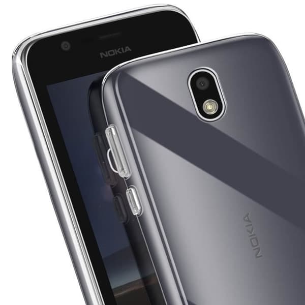 Coque til Nokia 1 - Blødt Silikone - Tyndt Design - Let - Transparent Transparent