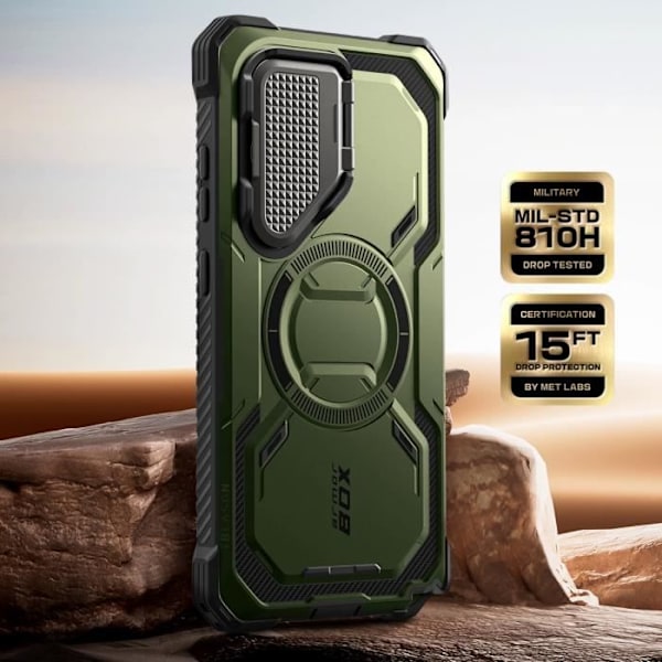 Coque Intégrale til Samsung S25 Ultra Stødabsorberende Kompatibel med MagSafe I-Blason Grøn Grön