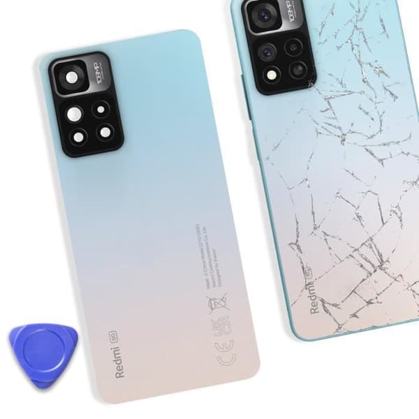 Bagglas til Xiaomi Redmi Note 11 Pro Plus 5G Original Xiaomi lyseblå
