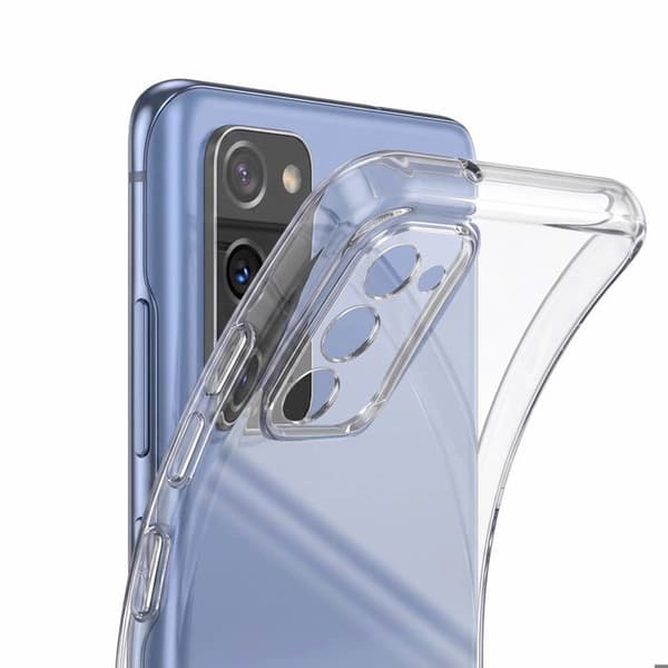 Silicone Gel Blød Cover til Galaxy S20 FE Stødabsorberende Mayaxess Gennemsigtig Vit