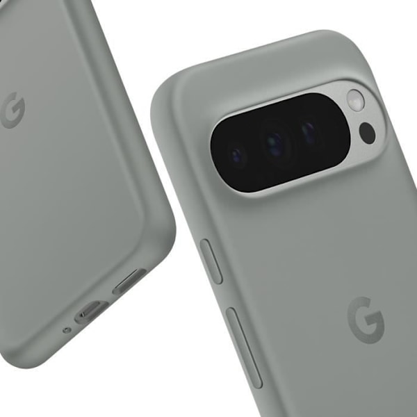 Originalt Google Pixel 9 Pro XL Matt Soft Touch Camera Protected Case Google Matcha Green Grön