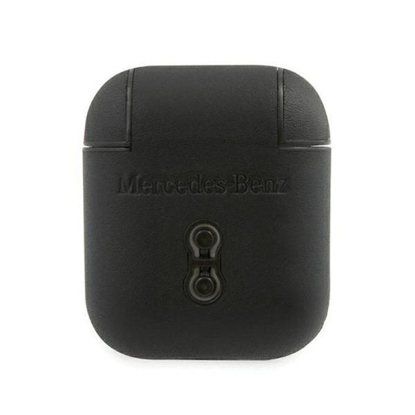 AirPods etui - Mercedes-Benz - Sort - Naturlæder - Ridsefast - Perfekt pasform