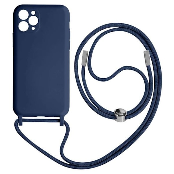 AVIZAR iPhone 11 Pro semi-stivt etui med halsrem 80 cm blå Blå