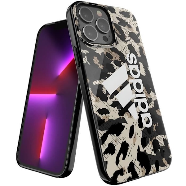 Silikonetui til iPhone 13 Leopard Print Forhøjede Kanter - ADIDAS - Sport Leopard Svart