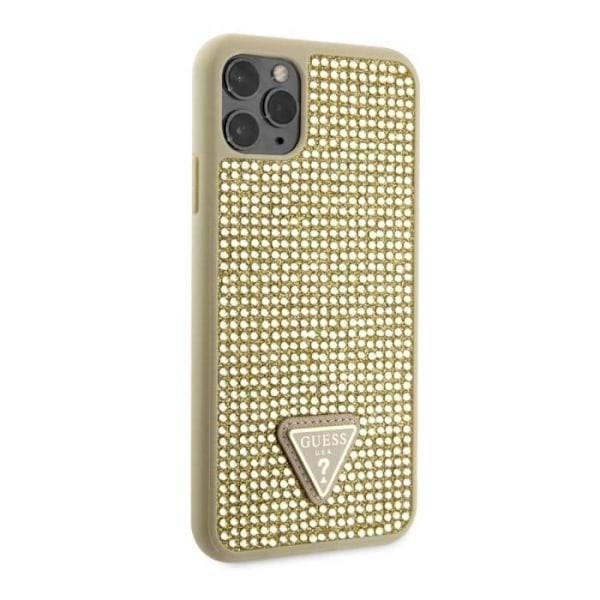 iPhone 11 Pro Max Takakansi, Koristeltu Pienillä Kivillä Guess Kulta Gul