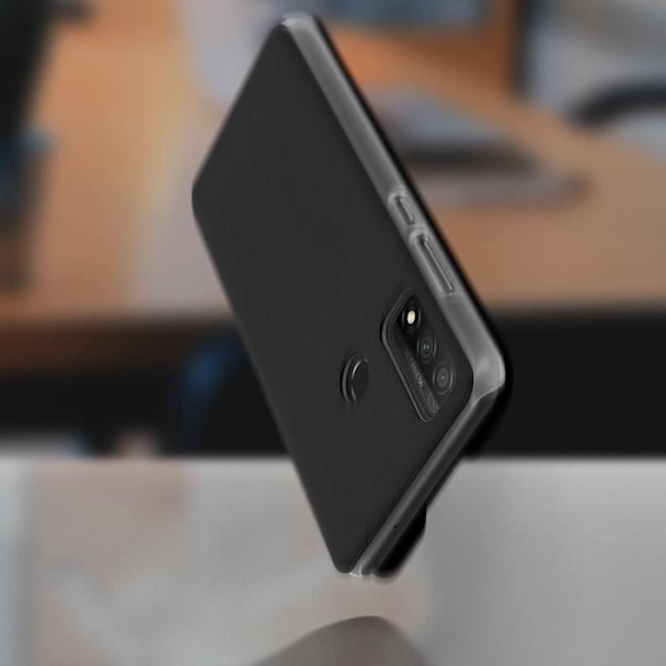 Huawei P smart 2020 Plånboksfodral - AVIZAR - Svart - Syntetisk - Lock - Slät Svart