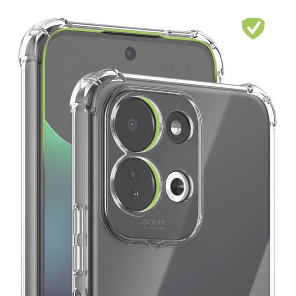 Cover til Xiaomi Redmi 17 Beskyttelse Bimateriale med Forstærkede Hjørner Mayaxess Transparent Vit