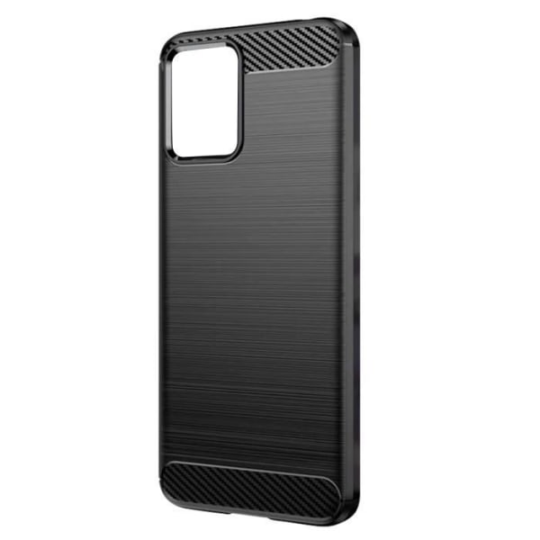 Kotelo Motorola Moto G23:lle ja G13:lle Soft Harjattu Carbon Effect Black Svart