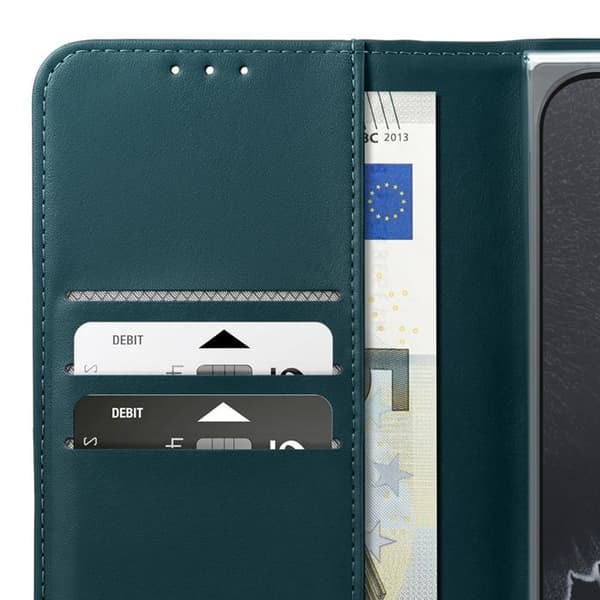 Plånboksfodral för Google Pixel 11 Pro Fold Anti-RFID med Ställ Abeel Grön Grön