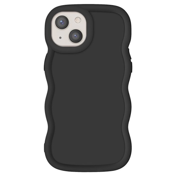 Coque til iPhone 13 Silikone Stødabsorberende Candy Serie Sort Svart