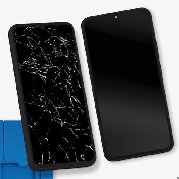 Erstatnings Super AMOLED Fuldt Skærm til Galaxy A34 Samsung Service Pack Sort Svart