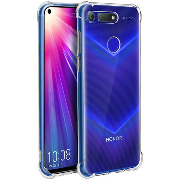 Coque - AVIZAR - Honor View 20 - Stötsäker skydd - Förstärkta hörn - Transparent Vit Klar vit