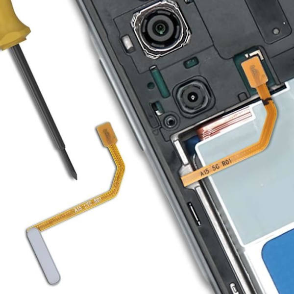 Fingeravtrycksläsare för Samsung Galaxy A15 Relife Grey Grå