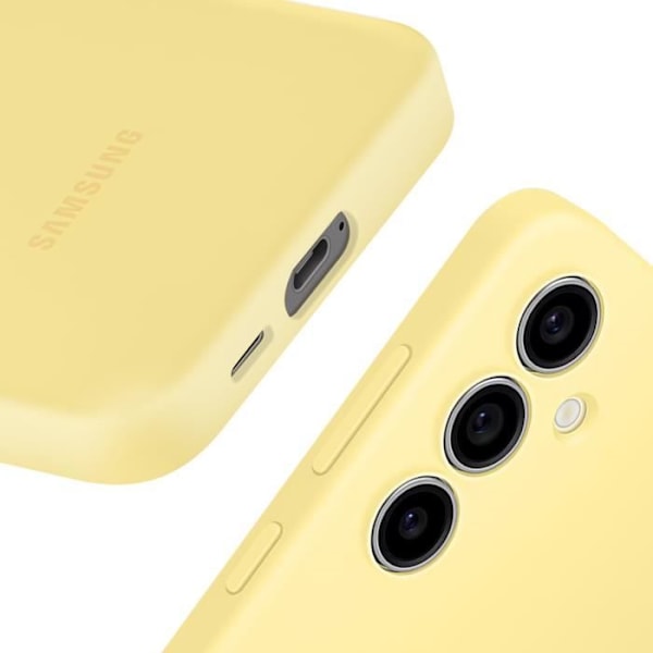 Fodral till Samsung Galaxy S24 FE Silikon Flexibel Soft Touch Original Samsung Gul Gul