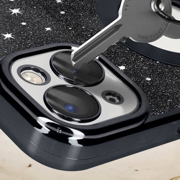 iPhone 13 Case Glitter Black Suojakuori