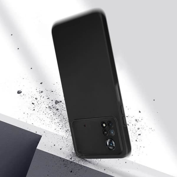 Telefoncase - AVIZAR - Xiaomi Poco X4 Pro 5G - 360° beskyttelse - Blød og hård - Sort Svart