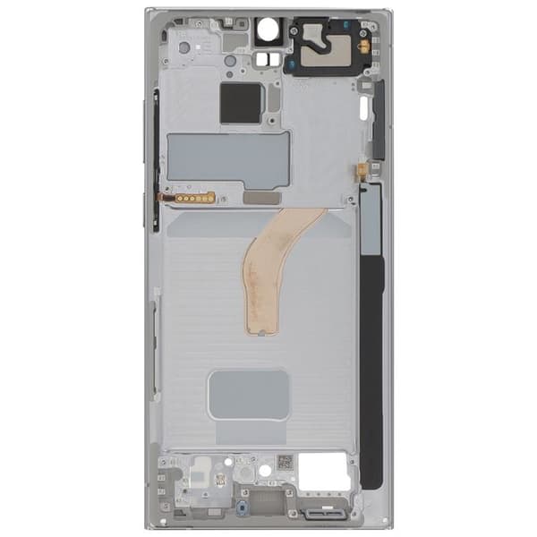 Erstatningscentralchassis til Galaxy S22 Ultra Service Pack Samsung Hvid Vit