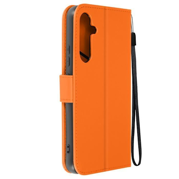 AVIZAR Frog Plånboksfodral till Samsung S24 - Orange - Lutande videostöd - Integrerade fack Orange