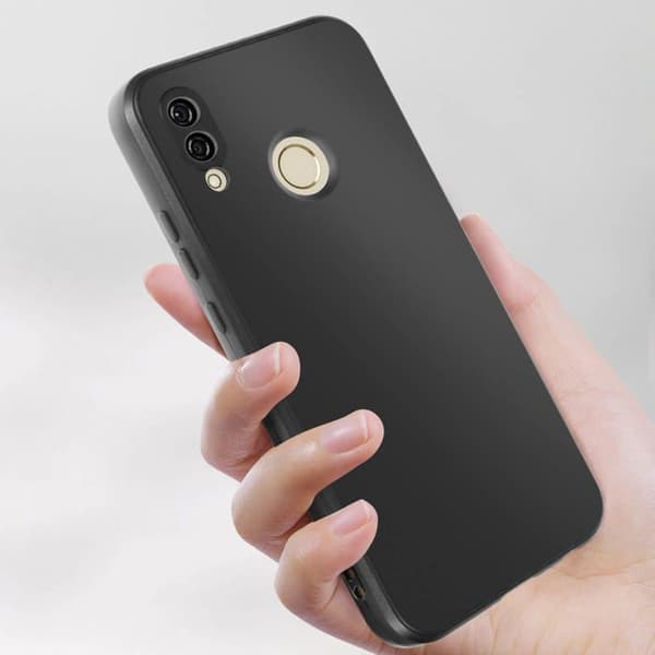 Coque - Huawei - P20 Lite - Silikonegel - Antitraces - Blød Svart