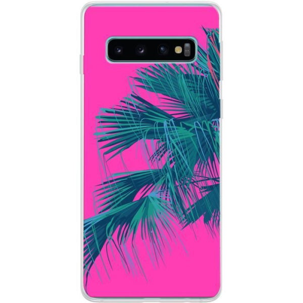 Fuchsia Jungle hårdt etui til Samsung Galaxy S10