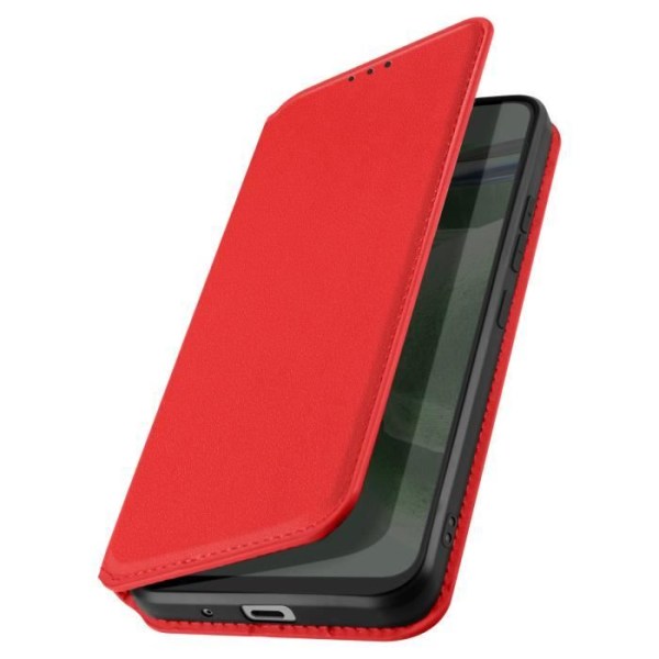 Fodral för Nokia 3.1 Plus-korthållare Videostöd Magnetic Flip Red