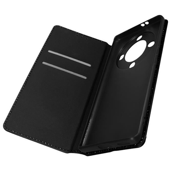 Etui til Honor Magic 5 Lite 5G og X9a - AVIZAR - Flip Card Holder Video Support - Sort Svart