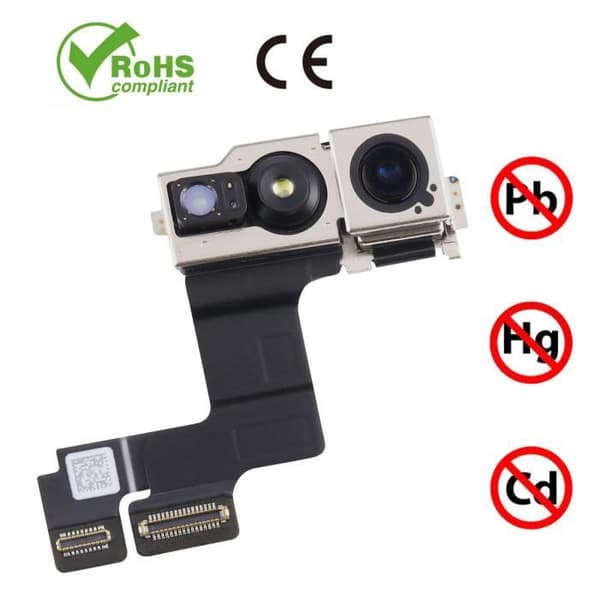Frontkamera - Apple iPhone 15 Plus - 12MP Selfie Sensor - Relife - Svart Svart