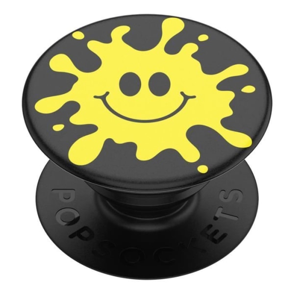 Ring och universellt stöd - POPSOCKETS - PopGrip Splat Design - Svart - Infällbar - Videostöd Svart