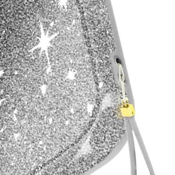 Glitter Case til Samsung Galaxy S23 Plus - AVIZAR - Spark Case - Semi-stiv - Grå - Robust beskyttelse Grå