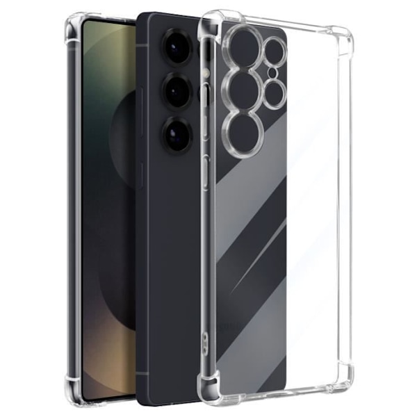 Stötsäker Skal för Samsung Galaxy S25 Ultra med Förstärkta Hörnor Mayaxess Transparent Transparent