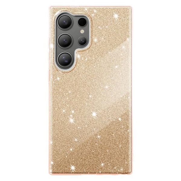 Coque Paillette til Samsung Galaxy S24 Ultra Ultra fin Silikone Guld Gul