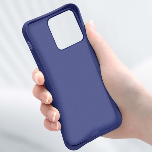 Cover til iPhone 16 Plus Soft Touch Mat Fleksibel Silikone Midnight Blue Blå