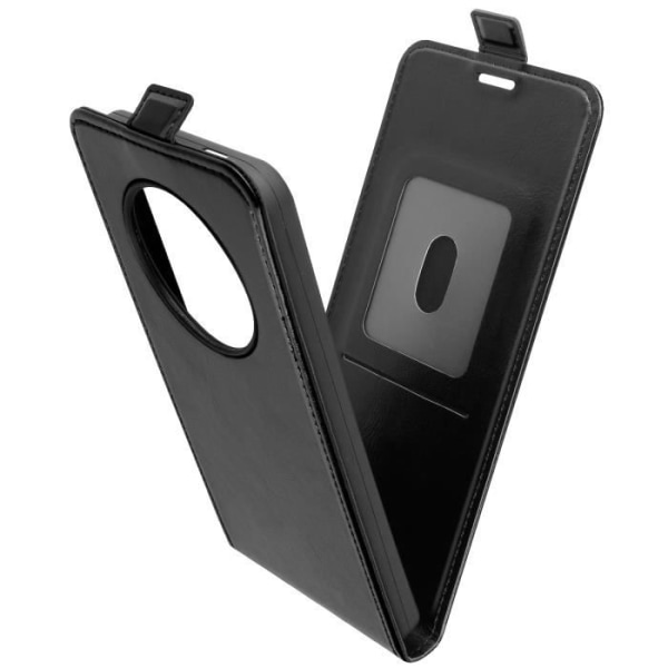 AVIZAR Vertical Flip-fodral för Xiaomi Redmi A3 - Svart - Halvstyvt skal - Kortförvaring Svart