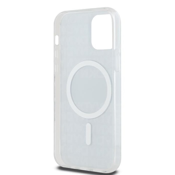 DKNY-kuori iPhone 12 / 12 Pro MagSafe TPU-materiaalista, pehmeä sininen kuvio. Blå