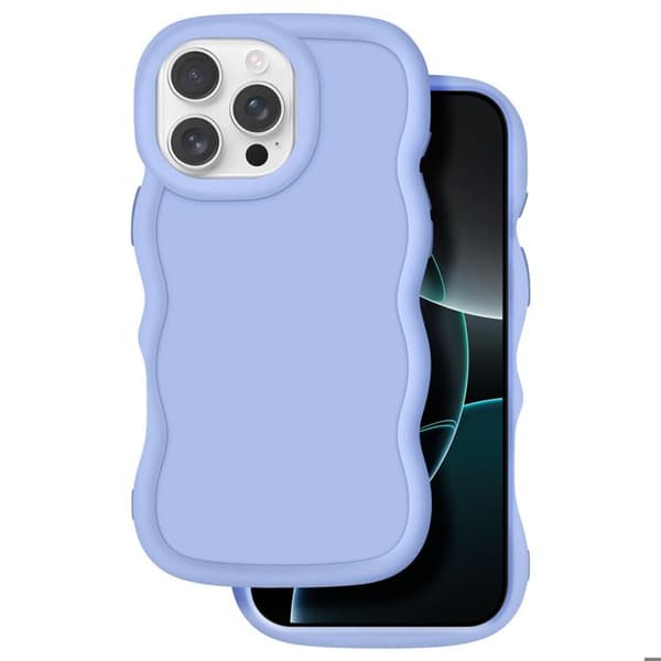 Coque til iPhone 16 Pro Max - Candy - Lavendel - Stødabsorberende Silikone - Moderne Design - Mat Finish Lila