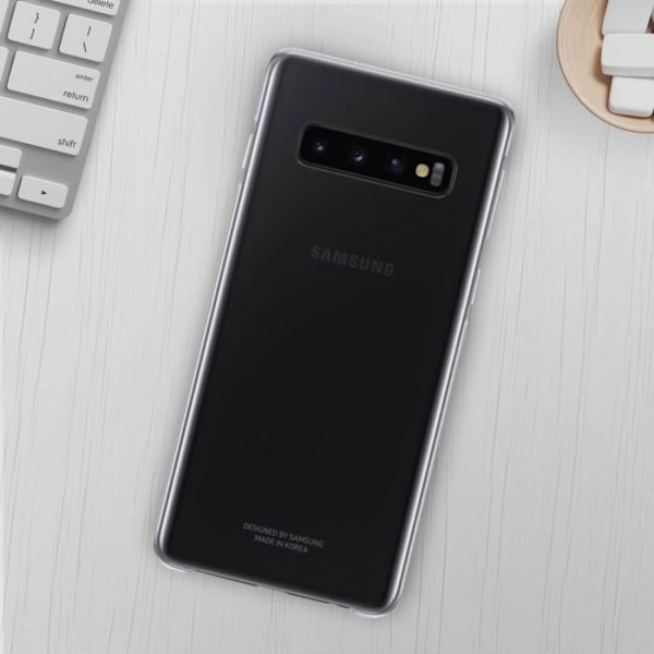 Coque - Samsung - Galaxy S10 Plus - Stiv - Gennemsigtig - Beskyttelse mod stød og ridser Klar vit