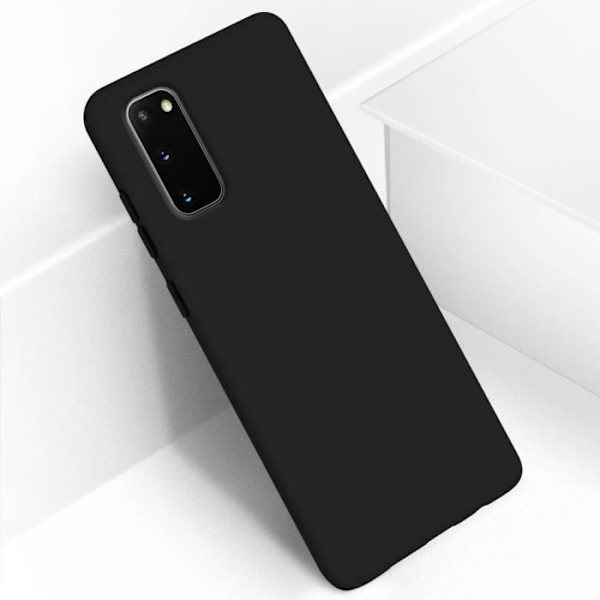 Kuori - Samsung - Galaxy S20 - Puoli-jäykkä - Silikoni - Yhteensopiva QI Svart