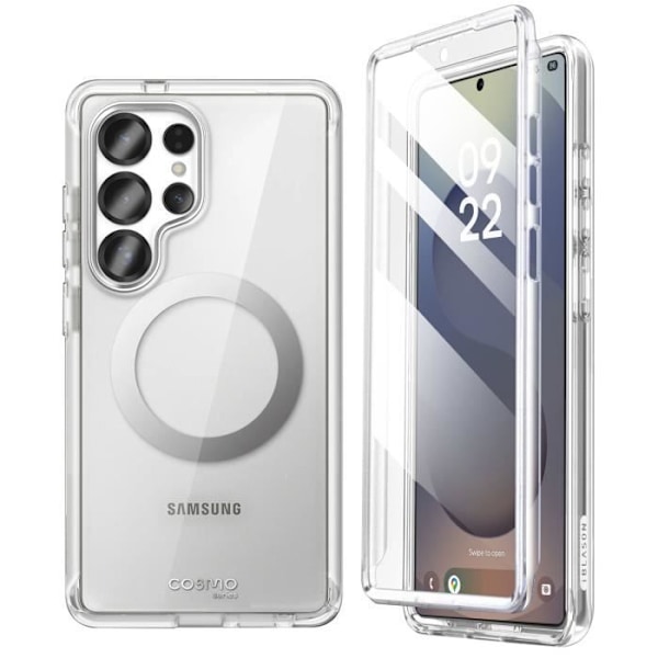 Samsung S25 Ultra - Iskunkestävä Coque intégrale Cosmo I-Blason, läpinäkyvä Transparent