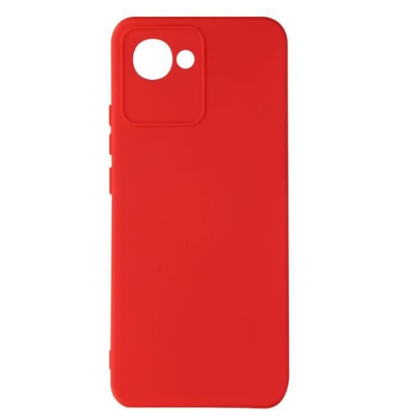 Realme C30 Puolijäykkä Soft-touch Hieno kotelo punainen
